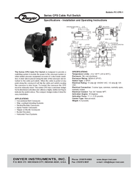 Thumbnail of document Manual - CPS Cable Pull Switch
